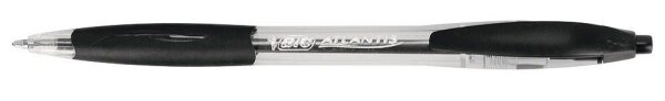 BIC Kugelschreiber ATLANTIS Classic schwarz/transparent, Schreibfarbe: schwarz, 1 St.