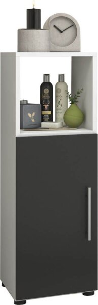 VCM my bath Badschrank Flandu 913683 weiß, schwarz 31,0 x 30,0 x 93,0 cm