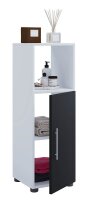 VCM my bath Badschrank Flandu 913683 weiß, schwarz 31,0 x 30,0 x 93,0 cm