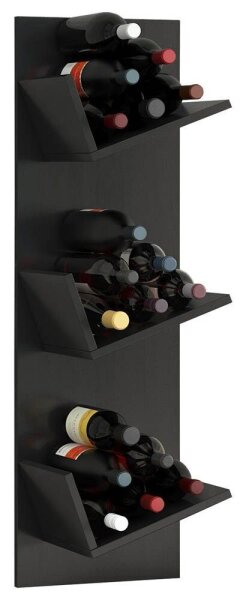 VCM my home Weinregal Vinosi schwarz 33,0 x 25,6 x 106,5 cm, 1 St.