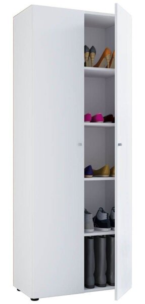 VCM my home Schuhschrank Vandol I, 913065 weiß 4 Fachböden 71,0 x 37,0 x 180,0 cm