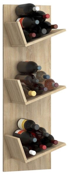 VCM my home Weinregal Vinosi sonoma-eiche 33,0 x 25,6 x 106,5 cm, 1 St.