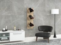 VCM my home Weinregal Vinosi sonoma-eiche 33,0 x 25,6 x 106,5 cm, 1 St.