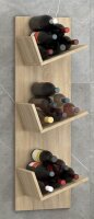 VCM my home Weinregal Vinosi sonoma-eiche 33,0 x 25,6 x 106,5 cm, 1 St.