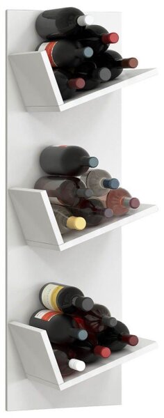 VCM my home Weinregal Vinosi weiß 33,0 x 25,6 x 106,5 cm, 1 St.