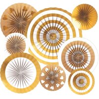amscan® Partydeko-Set gold, 1 St.
