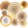amscan® Partydeko-Set gold, 1 St.