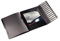 LEITZ Ordnungsmappe Solid 4570 12 Fächer schwarz, 1 St.