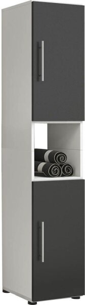 VCM my bath Badschrank Flandu 913687 schwarz 31,0 x 30,0 x 160,0 cm