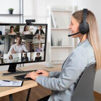 hama HS-USB300 V2 USB-Headset schwarz