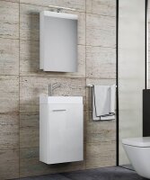 VCM my bath Badmöbel-Set 3-teilig Slito 914136 weiß 41,0 x 22,0 x 130,0 cm