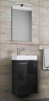 VCM my bath Badmöbel-Set 3-teilig Slito 914134 schwarz 41,0 x 22,0 x 130,0 cm