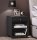 VCM my home Rolda Nachttisch rechteckig Spanplatte schwarz 45,0 x 38,0 x 54,0 cm, 1 St.
