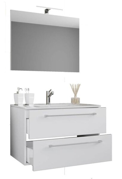 VCM my bath Badmöbel-Set 3-teilig Badinos 914324 weiß 60,0 x 46,0 x 50,0 cm