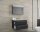 VCM my bath Badmöbel-Set 3-teilig Badinos 914334 schwarz 80,0 x 46,0 x 50,0 cm