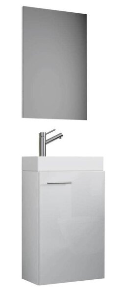 VCM my bath Badmöbel-Set 3-teilig Slito 914133 weiß 41,0 x 22,0 x 130,0 cm