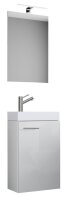 VCM my bath Badmöbel-Set 3-teilig Slito 914133 weiß 41,0 x 22,0 x 130,0 cm