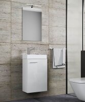 VCM my bath Badmöbel-Set 3-teilig Slito 914133 weiß 41,0 x 22,0 x 130,0 cm