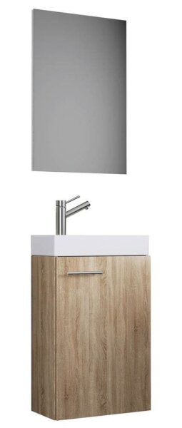 VCM my bath Badmöbel-Set 3-teilig Slito 914135 sonoma-eiche 41,0 x 22,0 x 130,0 cm