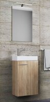 VCM my bath Badmöbel-Set 3-teilig Slito 914135 sonoma-eiche 41,0 x 22,0 x 130,0 cm