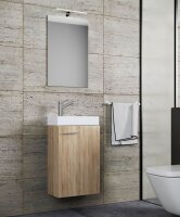 VCM my bath Badmöbel-Set 3-teilig Slito 914135 sonoma-eiche 41,0 x 22,0 x 130,0 cm