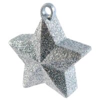 amscan® Ballongewicht silber Stern, 1 St.