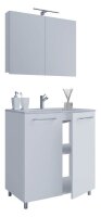 VCM my bath Badmöbel-Set 3-teilig Gilos 914342 weiß 60,0 x 46,0 x 86,0 cm