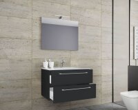 VCM my bath Badmöbel-Set 3-teilig Badinos 914325 schwarz 60,0 x 46,0 x 50,0 cm