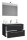 VCM my bath Badmöbel-Set 3-teilig Badinos 914325 schwarz 60,0 x 46,0 x 50,0 cm