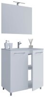 VCM my bath Badmöbel-Set 3-teilig Gilos 914336 weiß 60,0 x 46,0 x 86,0 cm