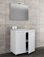 VCM my bath Badmöbel-Set 3-teilig Gilos 914336 weiß 60,0 x 46,0 x 86,0 cm