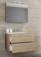 VCM my bath Badmöbel-Set 3-teilig Badinos 914335 sonoma-eiche 80,0 x 46,0 x 50,0 cm