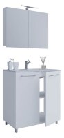 VCM my bath Badmöbel-Set 3-teilig Gilos 914345 weiß 80,0 x 46,0 x 86,0 cm