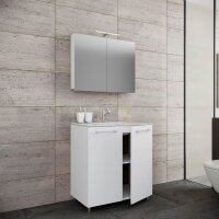 VCM my bath Badmöbel-Set 3-teilig Gilos 914345 weiß 80,0 x 46,0 x 86,0 cm