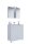 VCM my bath Badmöbel-Set 3-teilig Gilos 914345 weiß 80,0 x 46,0 x 86,0 cm