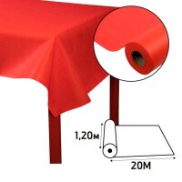 PROnappe Tischdecke rot 1,2 x 20,0 m, 4 Rollen