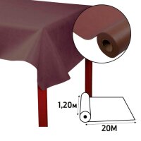 PROnappe Tischdecke braun 1,2 x 20,0 m, 4 Rollen