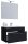 VCM my bath Badmöbel-Set 3-teilig Badinos 914809 schwarz 60,0 x 46,0 x 50,0 cm