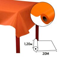 PROnappe Tischdecke orange 1,2 x 20,0 m, 4 Rollen