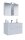 VCM my bath Badmöbel-Set 3-teilig Badinos 914814 weiß 60,0 x 46,0 x 50,0 cm