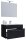 VCM my bath Badmöbel-Set 3-teilig Badinos 914812 schwarz 80,0 x 46,0 x 50,0 cm