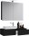 VCM my bath Badmöbel-Set 3-teilig Gudas 914836 schwarz 85,0 x 35,0 x 14,0 cm