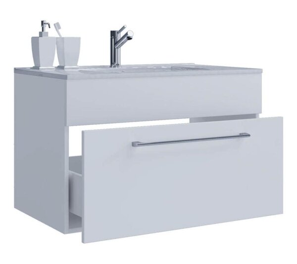 VCM my bath Badmöbel-Set 2-teilig Badinos 914841 weiß 80,0 x 46,0 x 50,0 cm