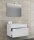 VCM my bath Badmöbel-Set 3-teilig Badinos 914811 weiß 80,0 x 46,0 x 50,0 cm