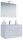 VCM my bath Badmöbel-Set 3-teilig Badinos 914811 weiß 80,0 x 46,0 x 50,0 cm