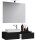 VCM my bath Badmöbel-Set 3-teilig Gudas 914833 schwarz 85,0 x 35,0 x 29,5 cm