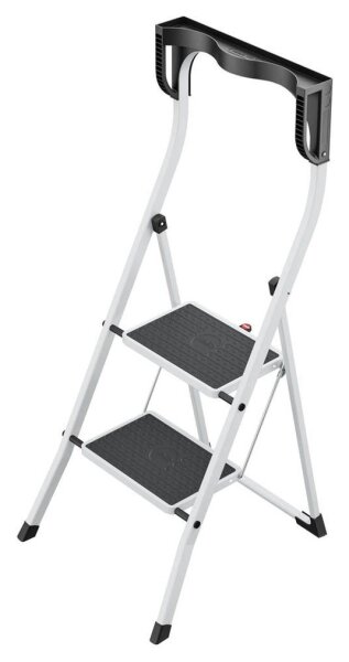 Hailo Klapptritt StandardLine K75 weiß 2 Stufen, H: 115,0 cm
