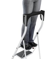 Hailo Klapptritt StandardLine K75 weiß 2 Stufen, H: 115,0 cm
