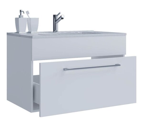 VCM my bath Badmöbel-Set 2-teilig Badinos 914838 weiß 60,0 x 46,0 x 50,0 cm