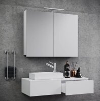 VCM my bath Badmöbel-Set 3-teilig Gudas 914835 weiß 85,0 x 35,0 x 14,0 cm